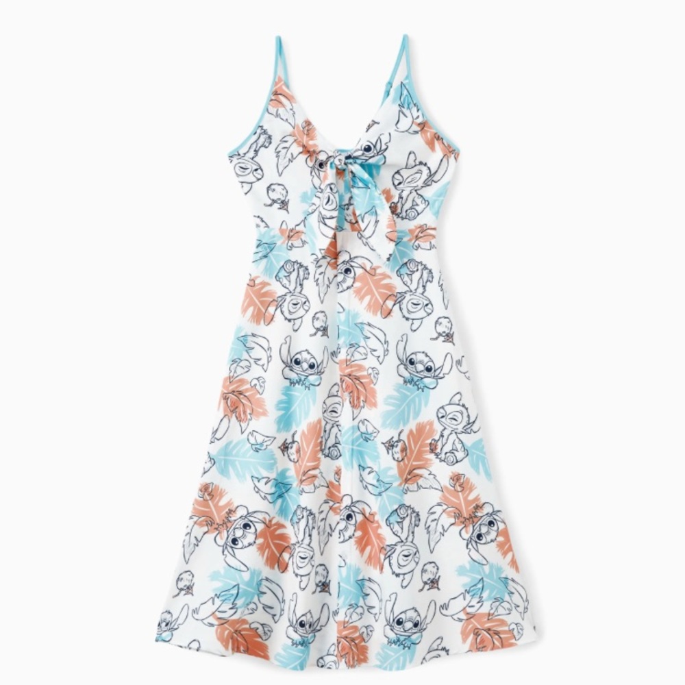 Disney Stitch Dresses with Tropical Flower Gradient - Picture 2 of 7